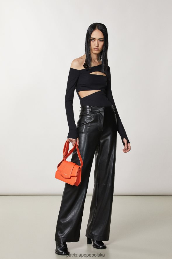 torby| Patrizia Pepe słoneczna pomarańcza kobiety torba na ramię zapinana na zamek 866488821