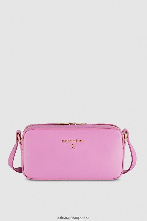 torby| Patrizia Pepe wirtualny fiolet kobiety torebka na ramię z klamrą 866488784