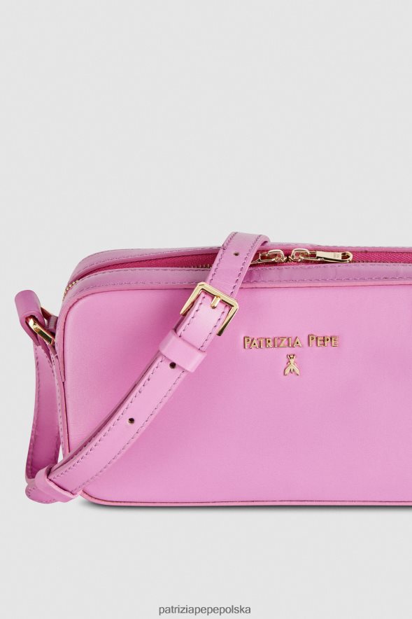 torby| Patrizia Pepe wirtualny fiolet kobiety torebka na ramię z klamrą 866488784