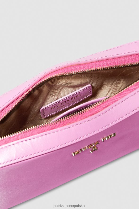 torby| Patrizia Pepe wirtualny fiolet kobiety torebka na ramię z klamrą 866488784