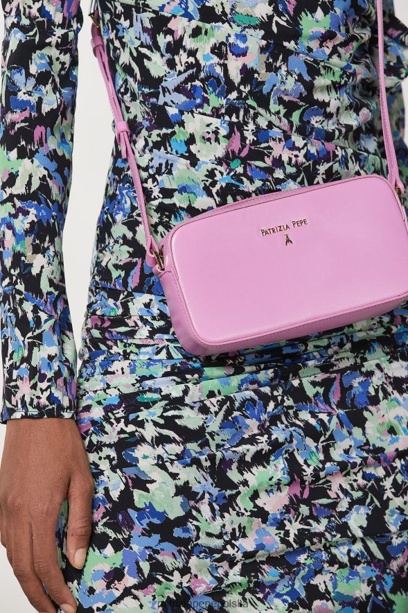 torby| Patrizia Pepe wirtualny fiolet kobiety torebka na ramię z klamrą 866488784