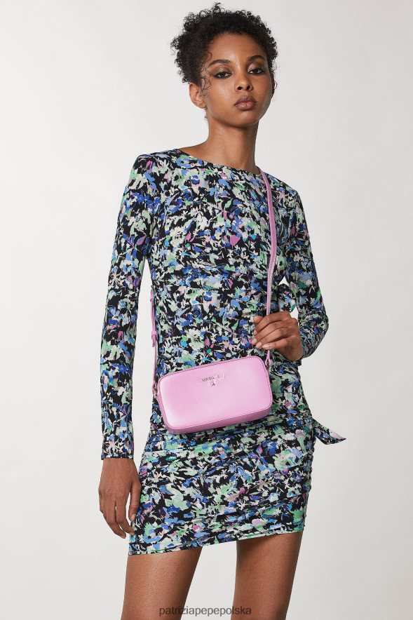 torby| Patrizia Pepe wirtualny fiolet kobiety torebka na ramię z klamrą 866488784