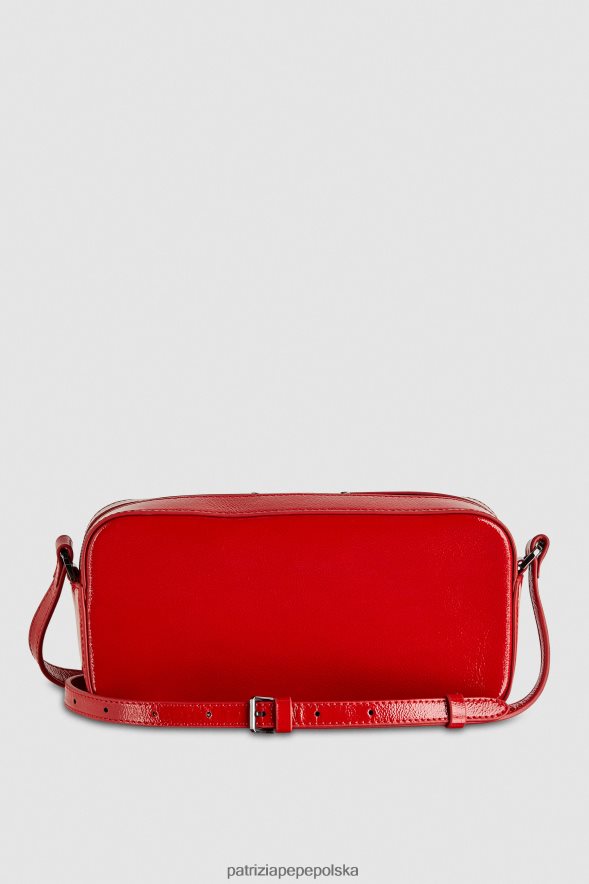 torby| Patrizia Pepe wyścigowa czerwień kobiety mini torebka na ramię zapinana na zamek 866488781