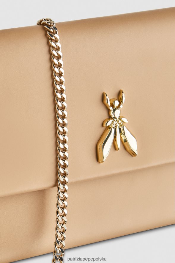 torby| Patrizia Pepe zimowy piasek kobiety torebka sprzęgłowa 866488791