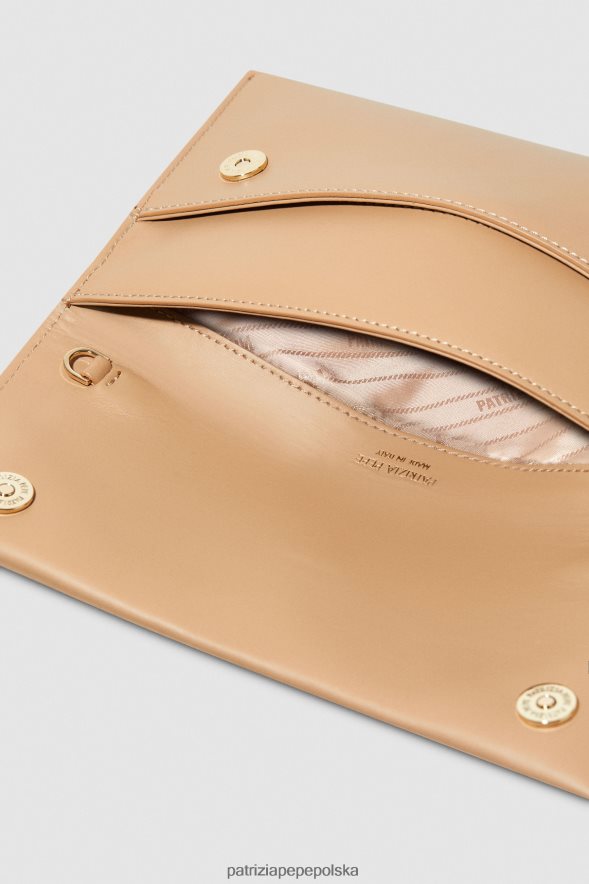 torby| Patrizia Pepe zimowy piasek kobiety torebka sprzęgłowa 866488791
