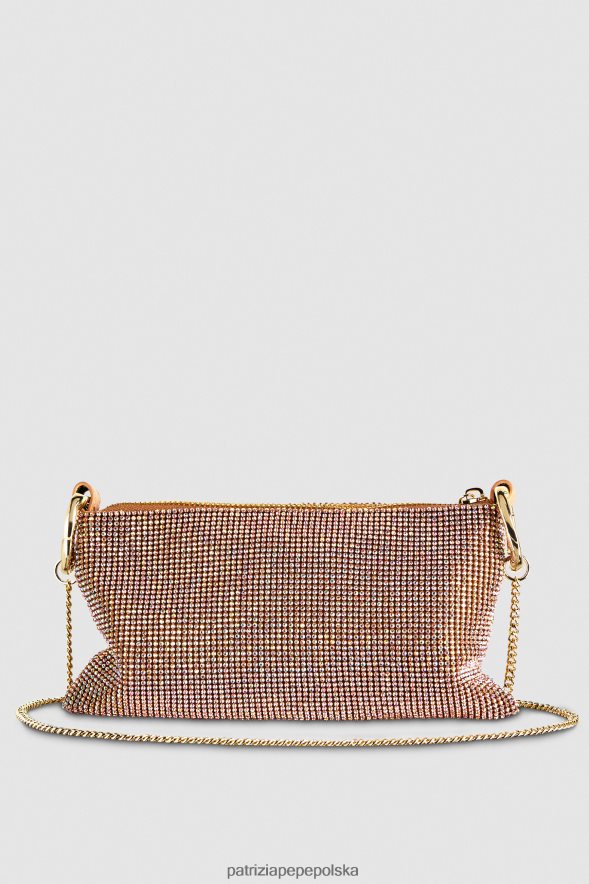 torby| Patrizia Pepe kryształ szampana kobiety Maksymalny łańcuszek z kryształkami 866488818