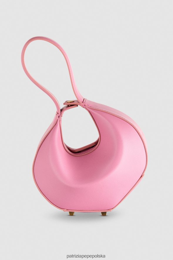 torby| Patrizia Pepe nowy różowy kobiety mała torebka typu hobo na bransoletkę 866488771